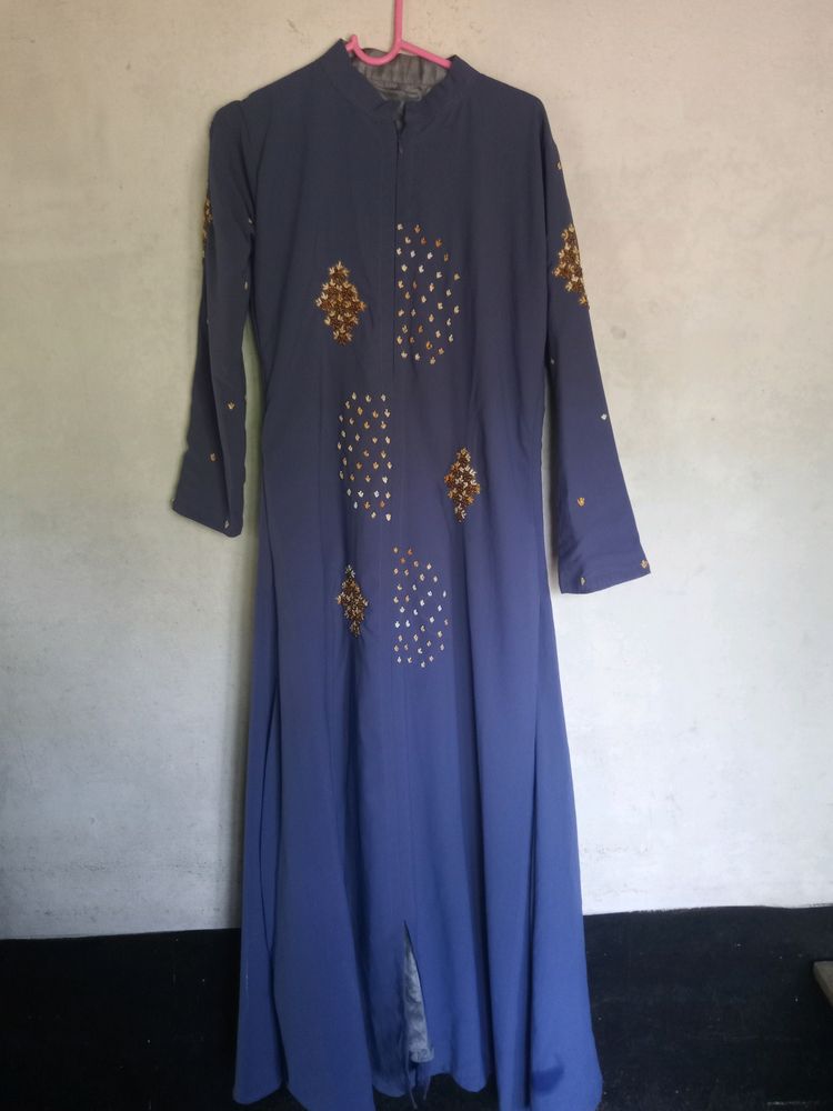 Blue Party Wear Gown For Girls