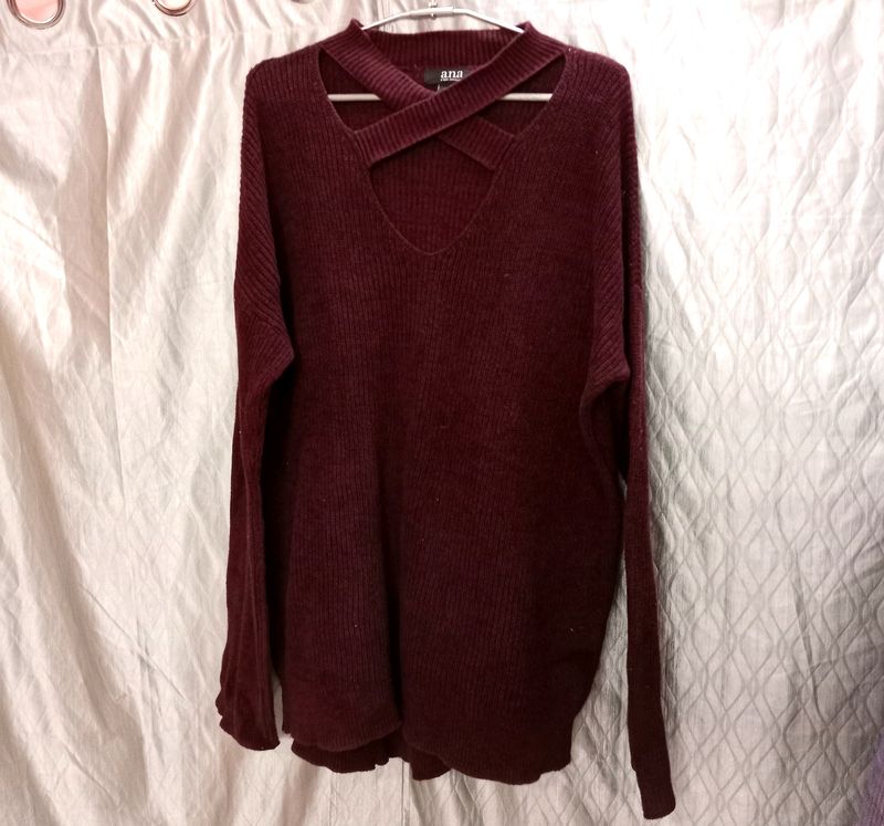 Ana Maroon Top