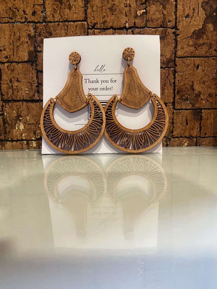 Designer Wooden Earrings