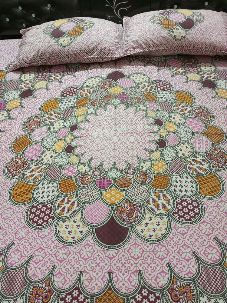 Cotton Bedsheet with Mandala Design