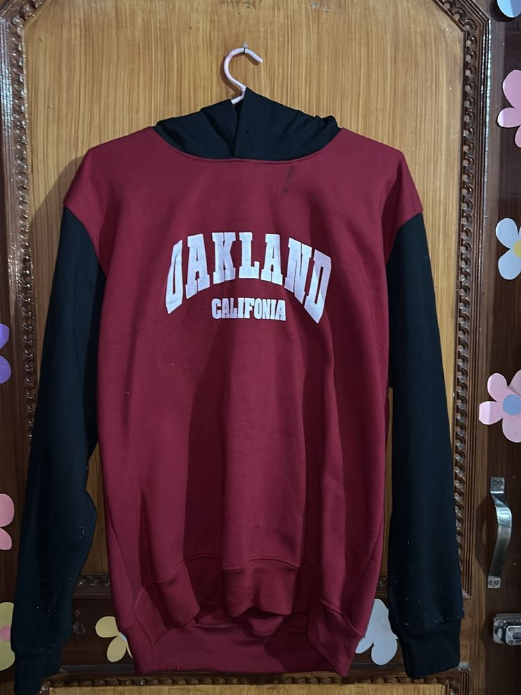 Maroon aesthetic Hoodie