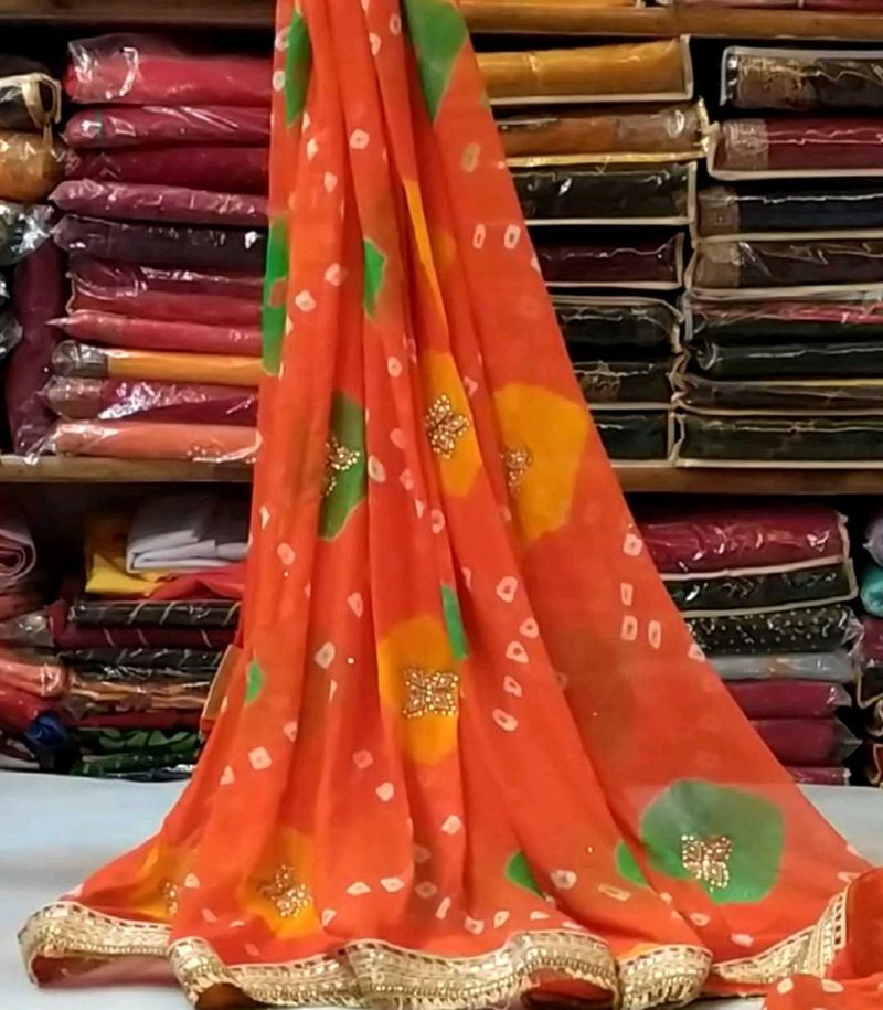 Jaipuri Party Wear Saree 💃💥