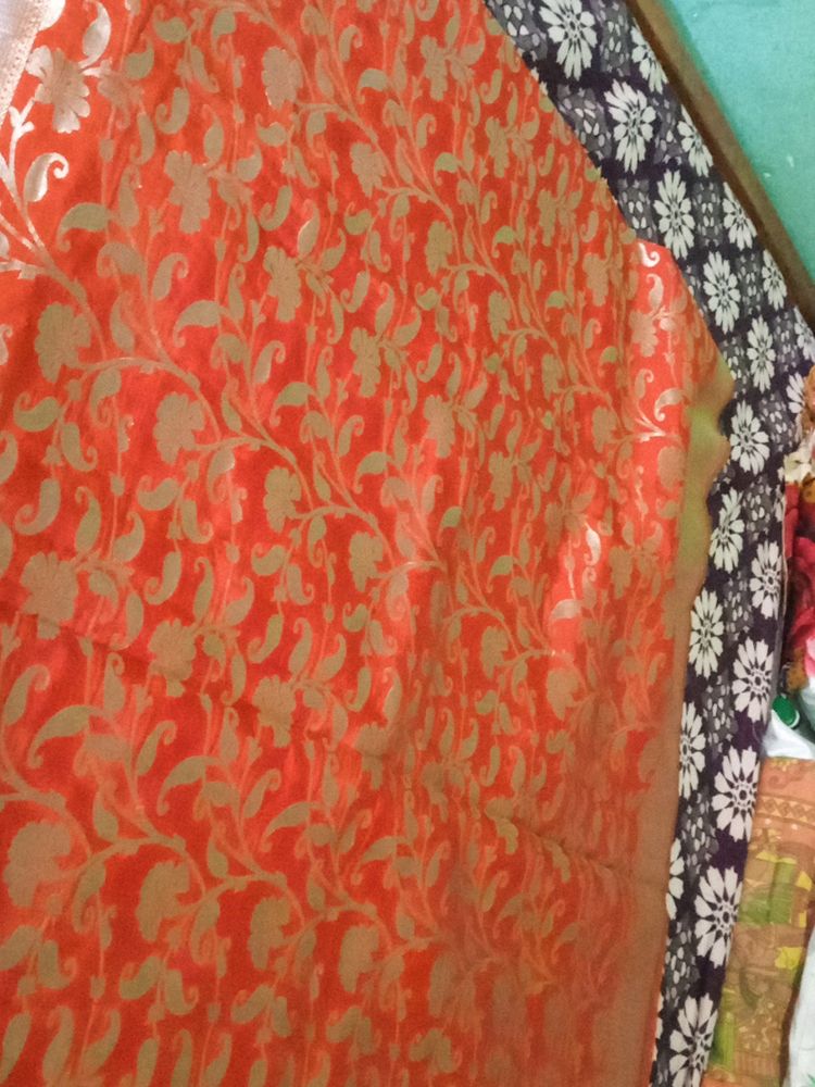 Coral New Saree