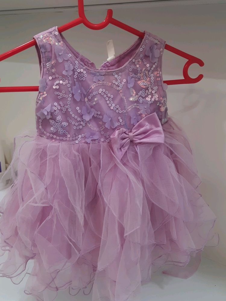 Beautiful Lavender Frock From Babyhug