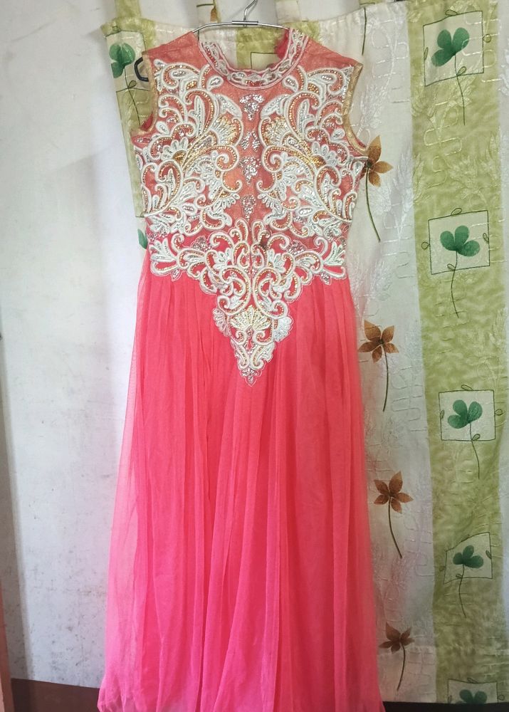 Gown With Embroidery