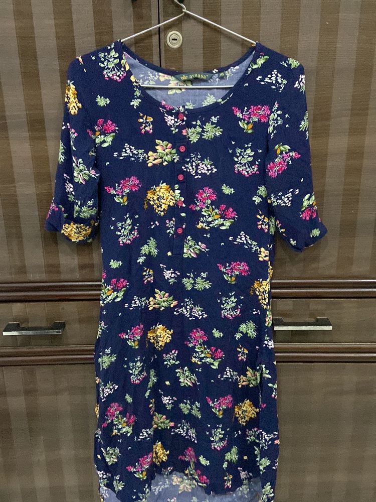 Flower Print Kurta