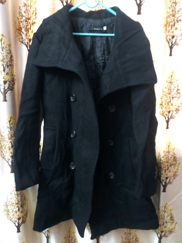 Korean Black Long Coat