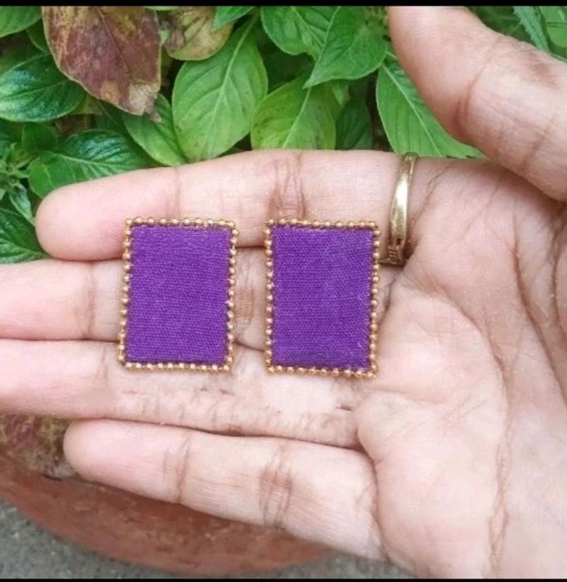 Fabric Studs Purple 💜