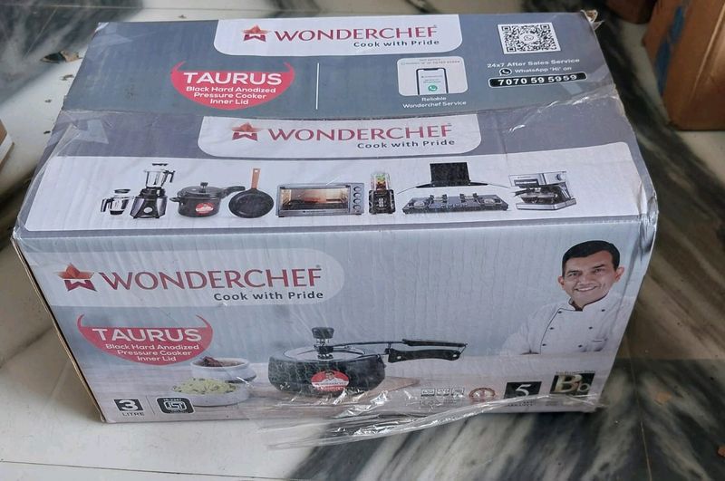 New Wonderchef Induction Based 3L Cooker Almunium