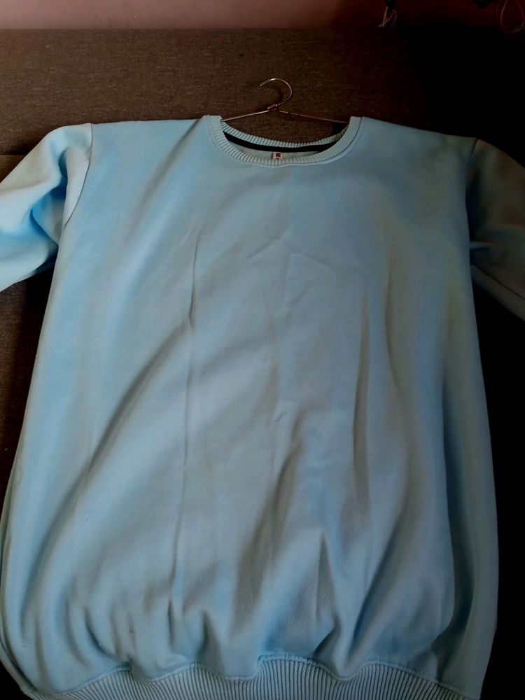 Sky Blue Full Sleeves Sweatshirt (Unisex)