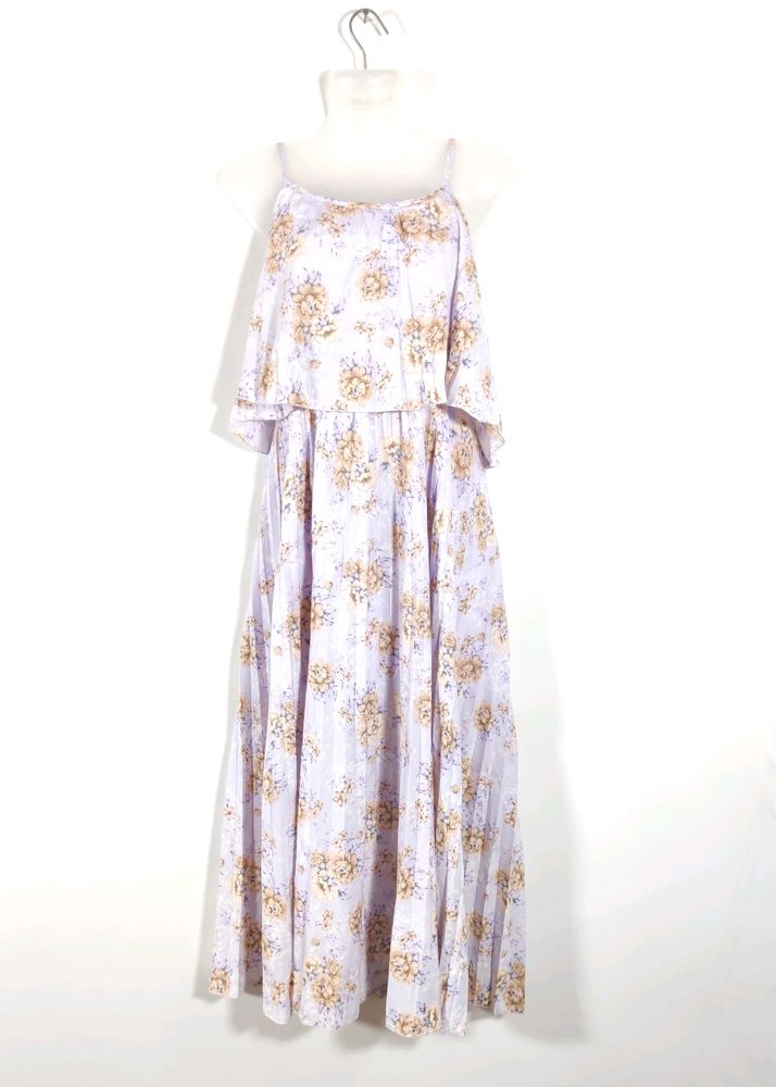 Lavender Printed Casual Dress (Women)