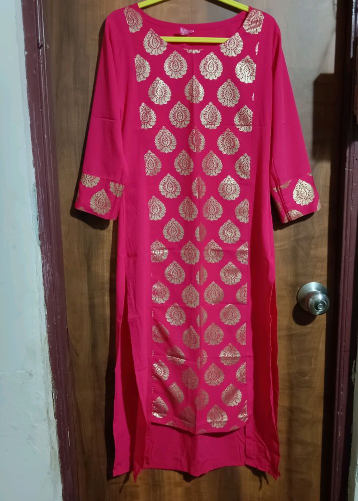 New Rose Pink Festive Kurti