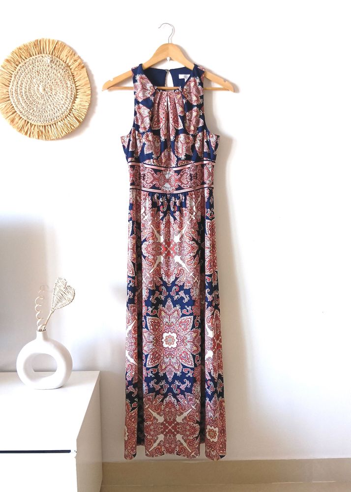 London Times Printed maxi Dress