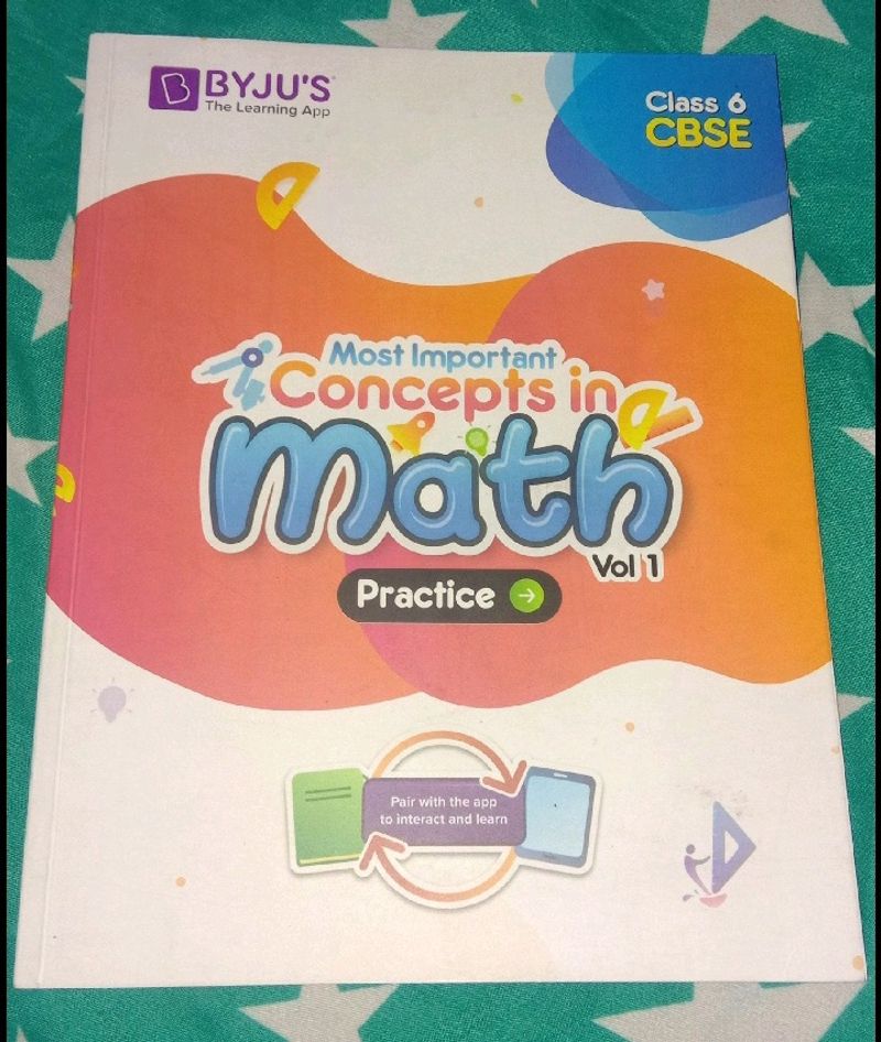 Brand New bjyu's Class 6 CBSE Math Workbooks