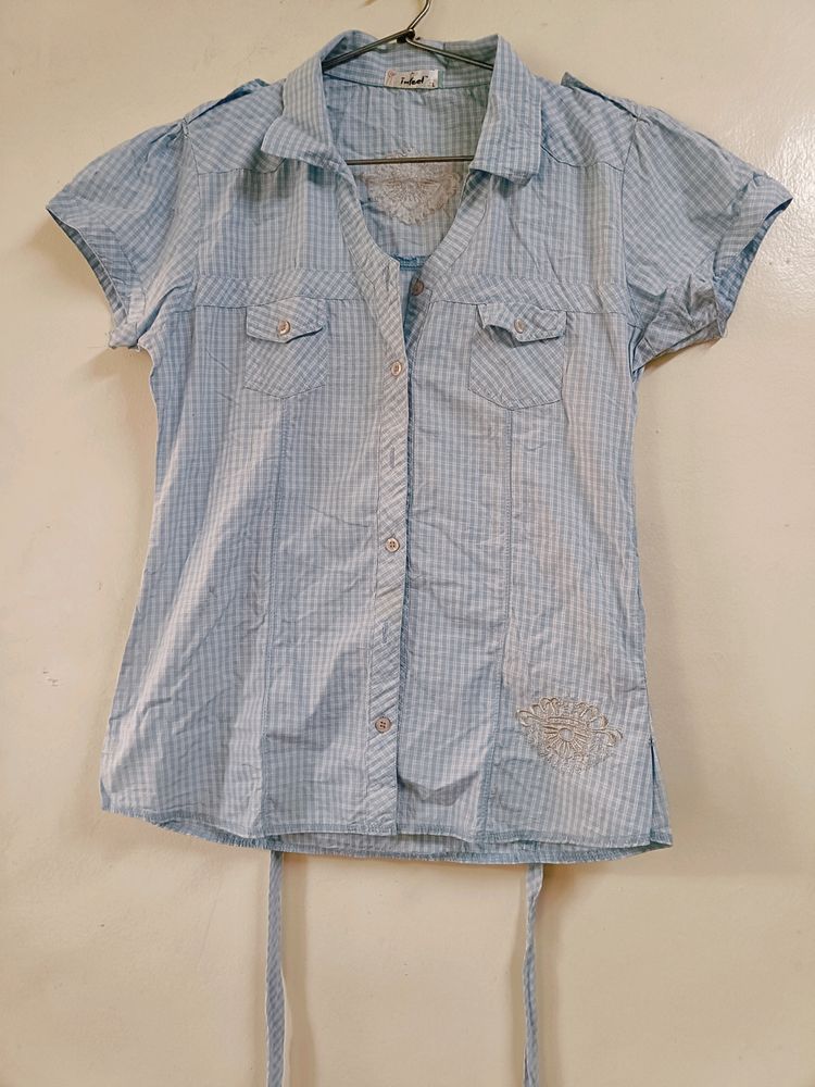 Light Blue Shirt Oversized