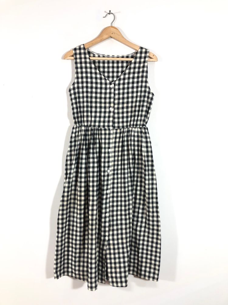 Black&White Checked Dress(Women’s)