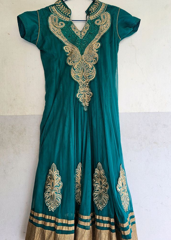 Anarkali Kurta Set Teal