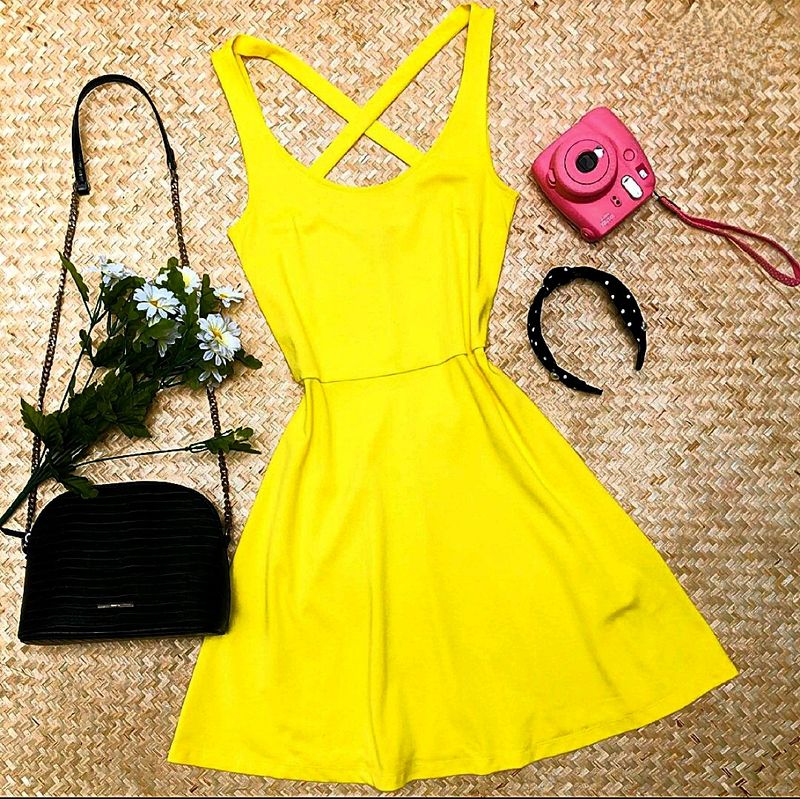 H&M Bright Yellow Dress