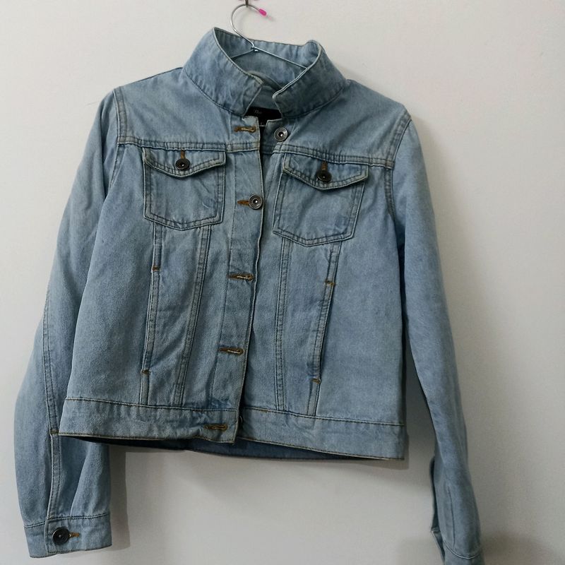 Women Blue Denim Jacket