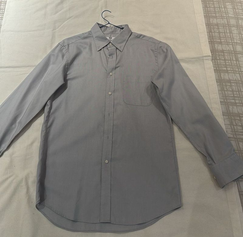 Uniqlo Formal Grey Shirt