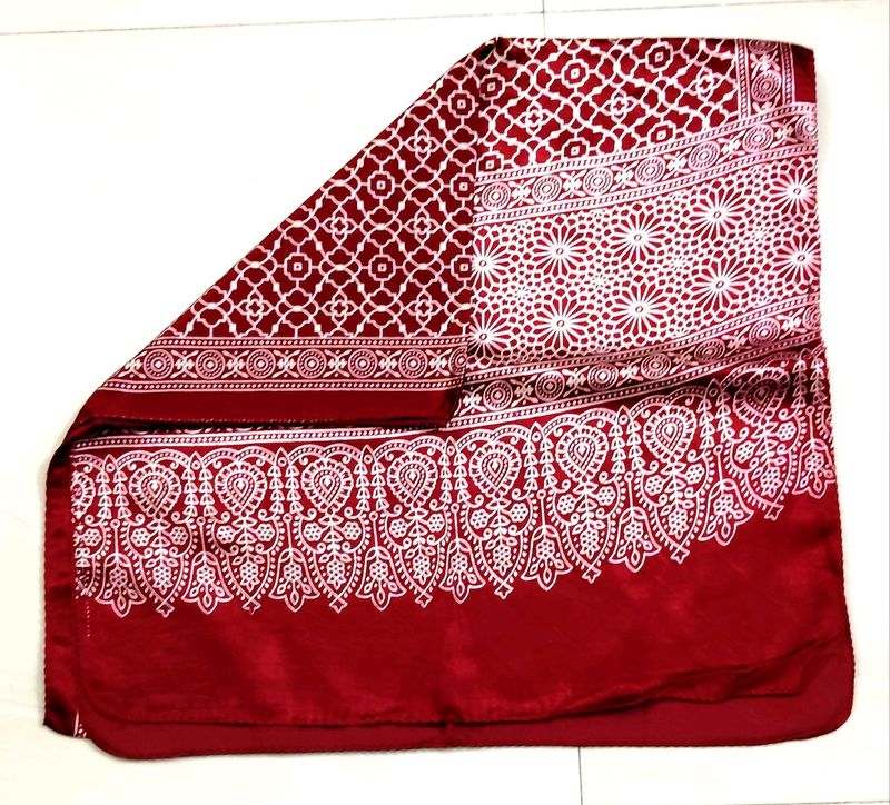 New Ajrakh Modal Silk Stole Dupatta