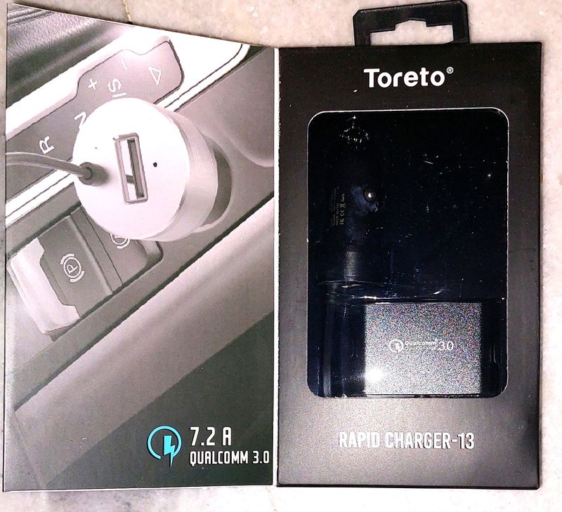 Toreto Rapid Charger 13-410, Qualcomm Certified 3