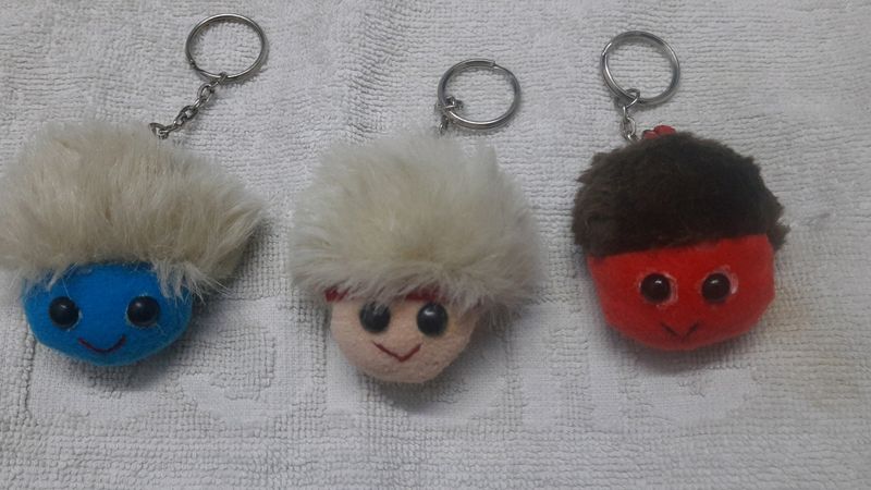 Combo Of 3 Cute & Funky Keychains