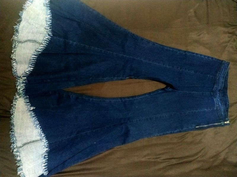 Bell Bottomed Flared Denim Jeans