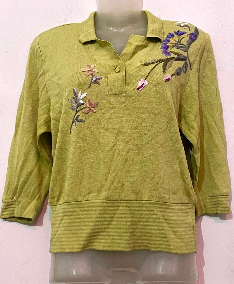 Lime Green Top For Girls