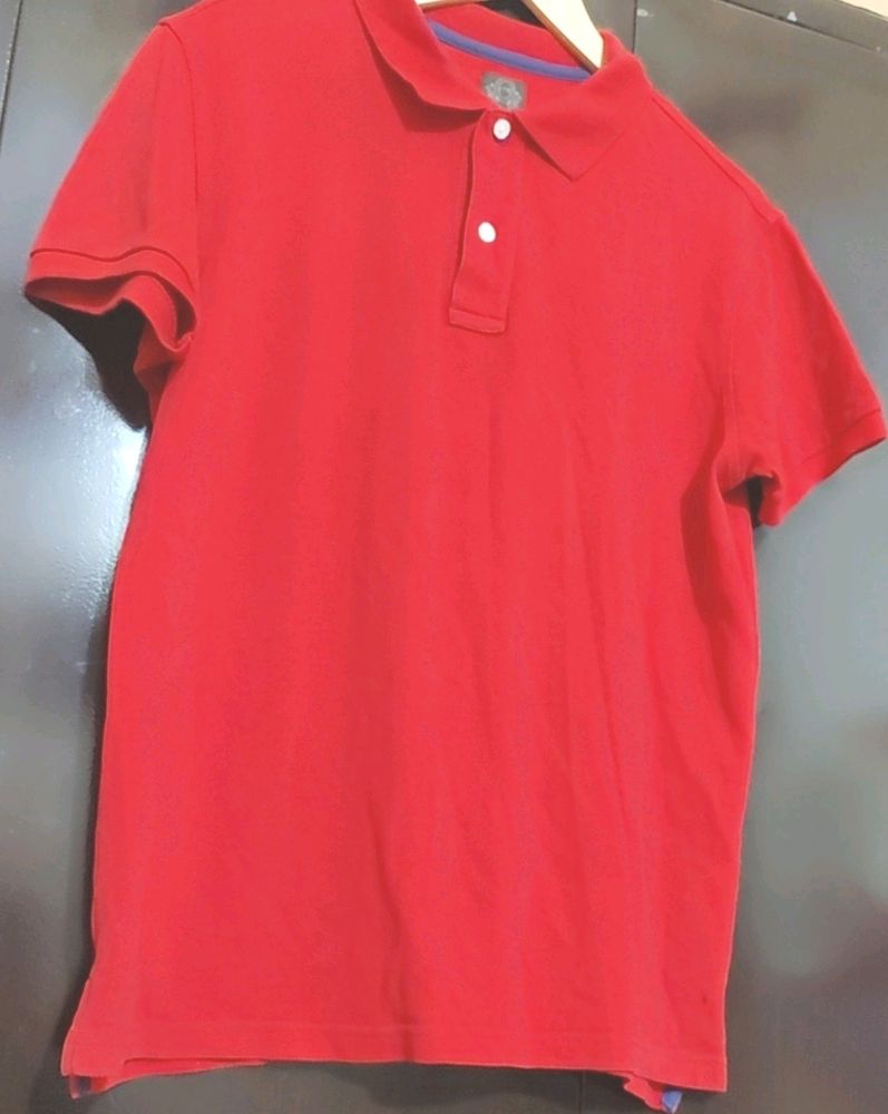 Red T-shirt For Boy & Men 40 Chest (Large)