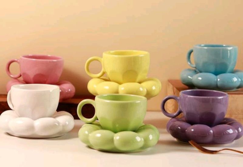 Cute Asthetic Cup Set Of 6 Piece