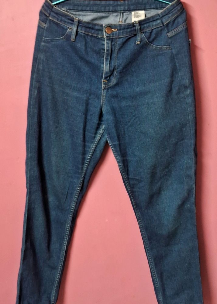 Skinny Regular Waist Ankle Jeans By H&M