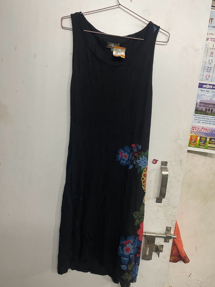 Black Dress Old Extensively Used