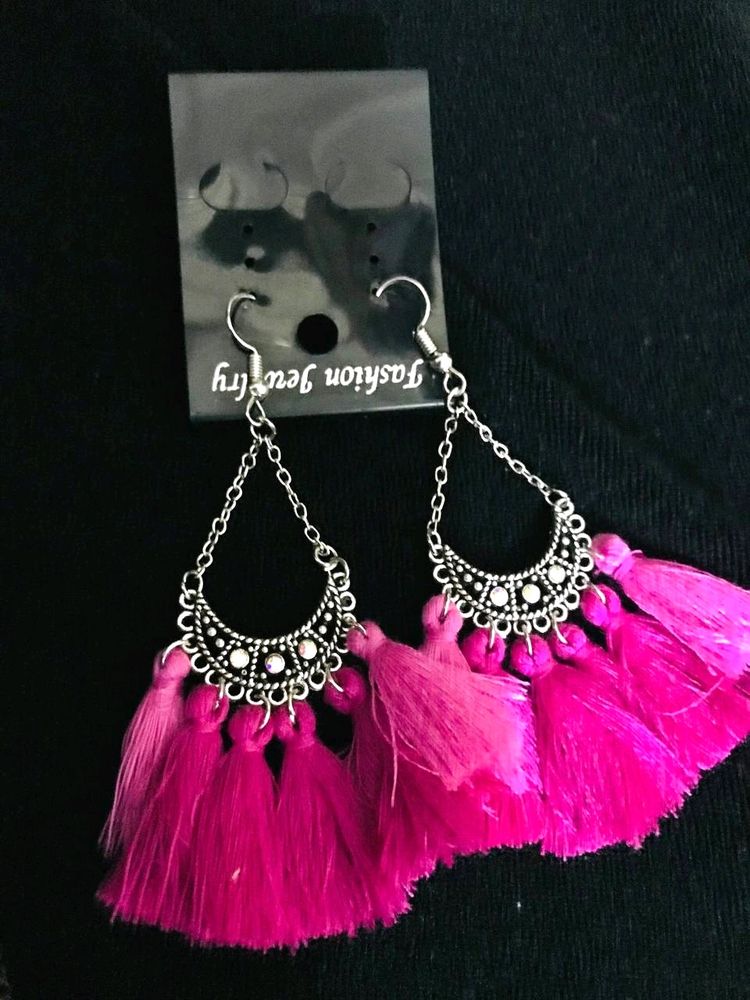 Earrings Combo ( Blue & Pink )