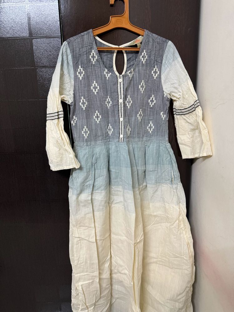 Anarkali Kurta With Bell Sleeves