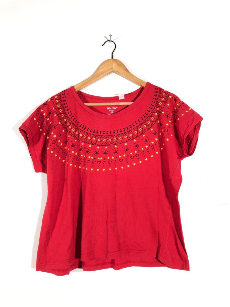 Red Printed T-Shirt (Women’s)