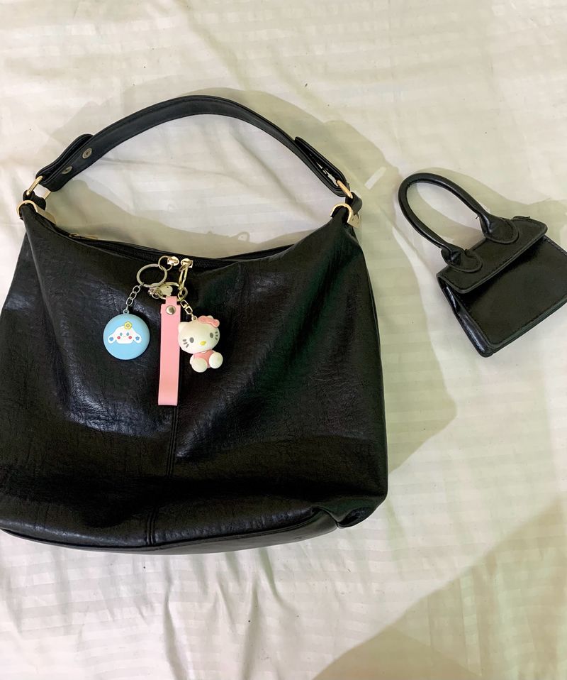 Combo (medium shoulder Bag+ Mini Handheld Bag)