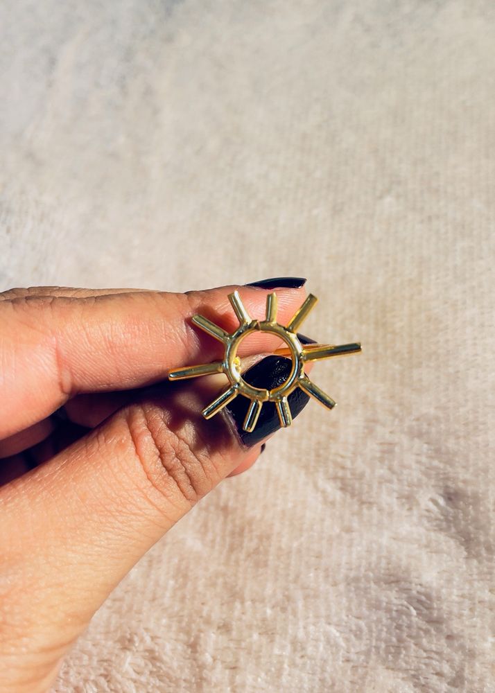 Sun Shape Adjustable Ring