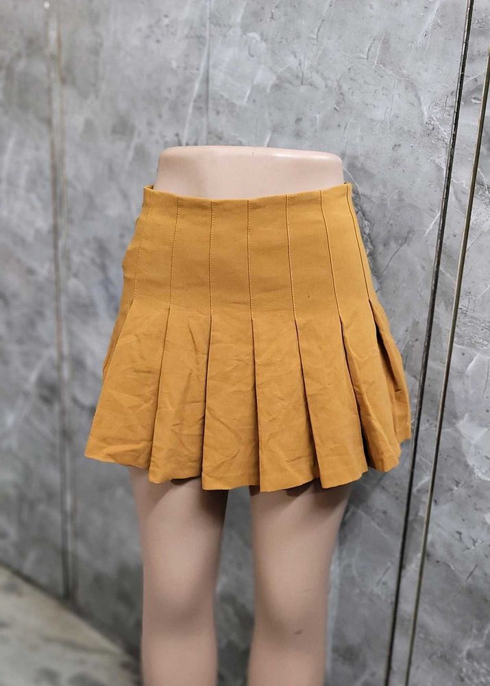 Mustard Yellow Tennis Skirt