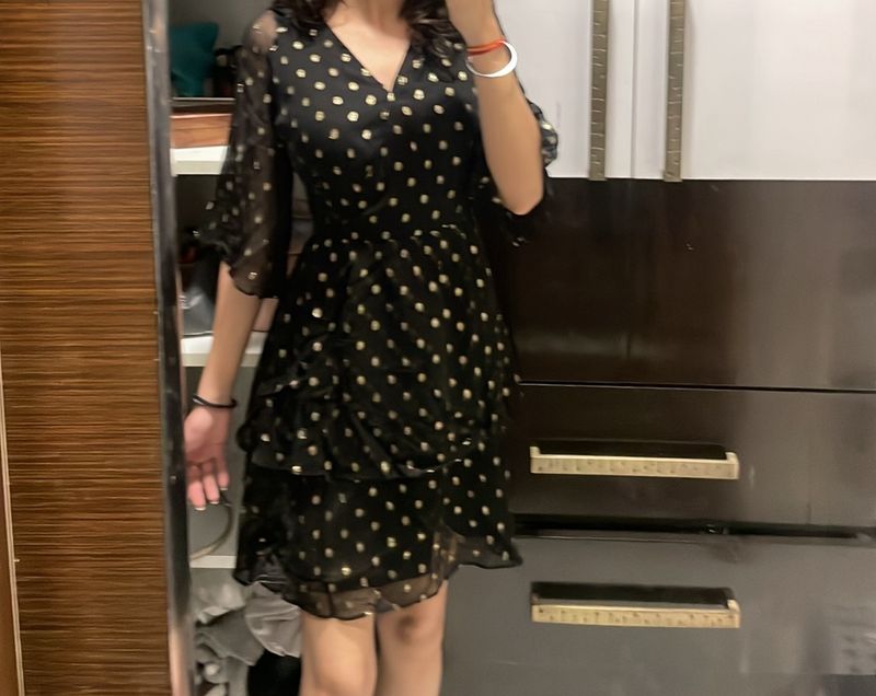 FabAlley Flared Mini Dress