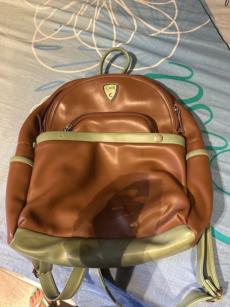 Leather Back Pack