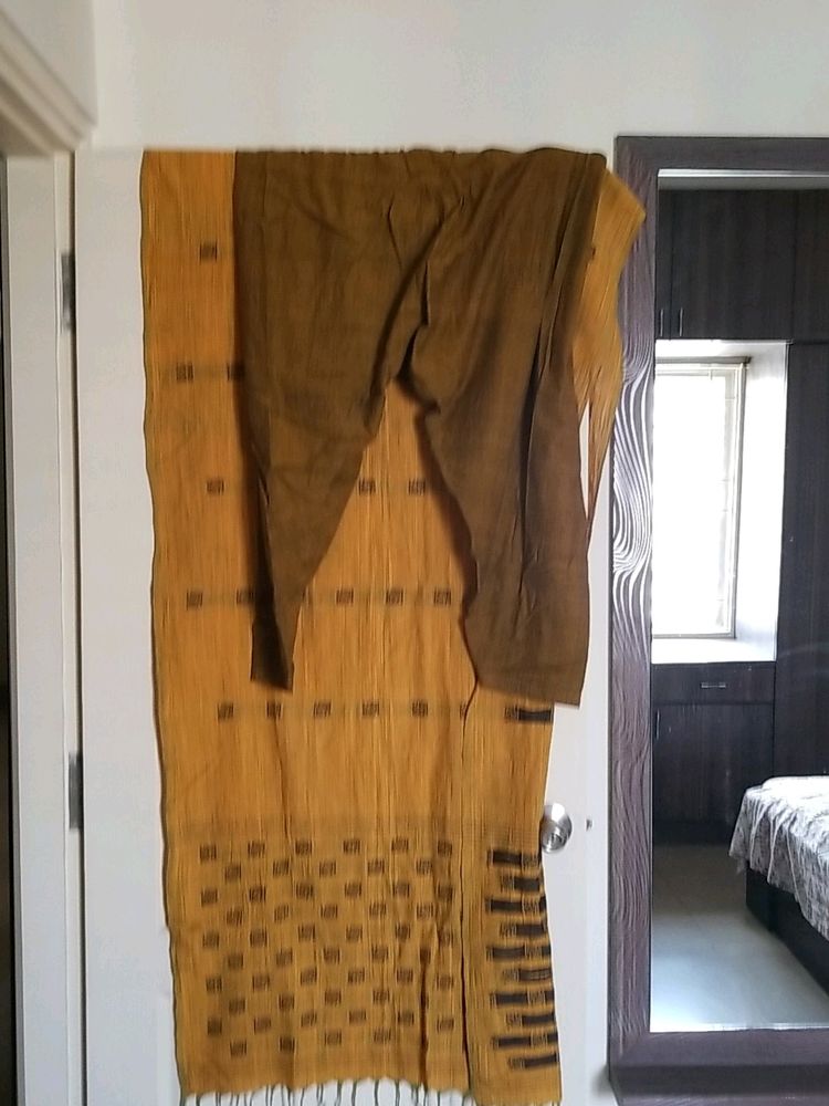 Pure Cotton Handloom Dupatta And Shalwar