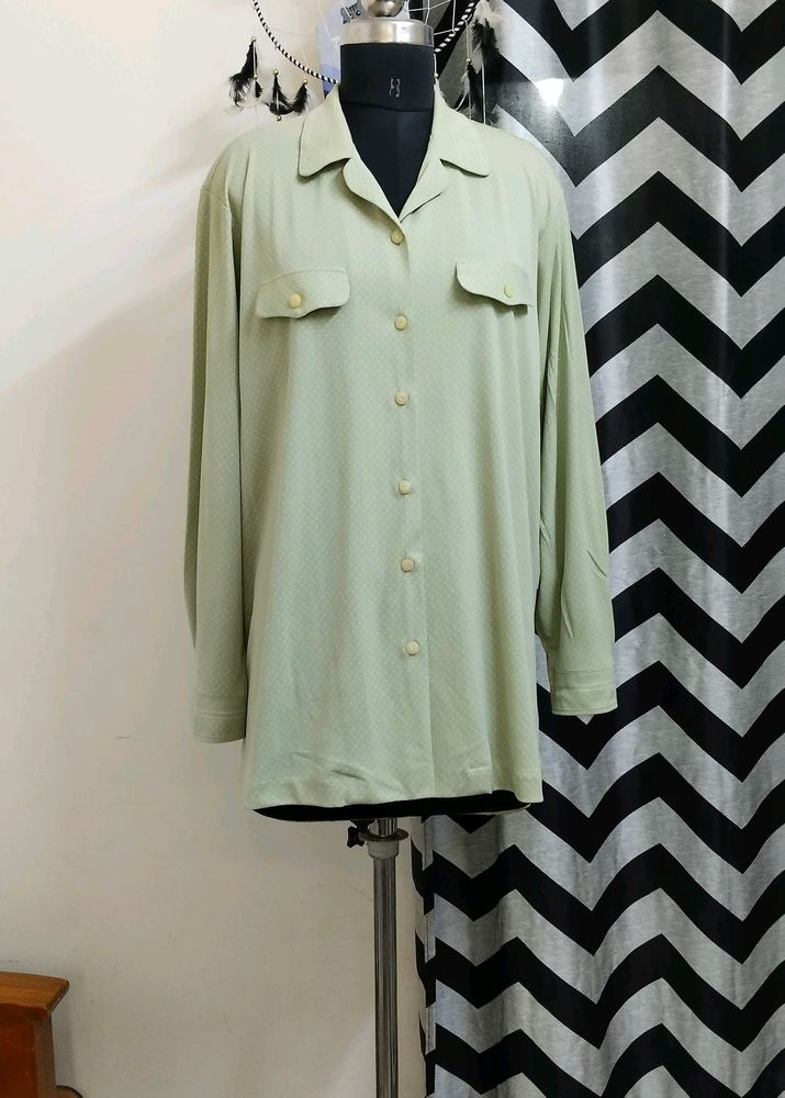 Plus Size Mint Green Shirt