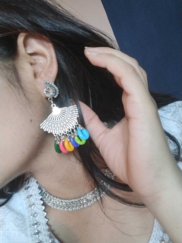 Oxidised Jhumkas