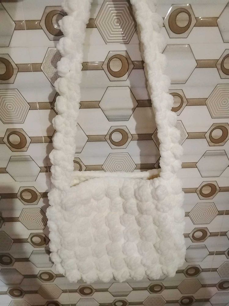 Crochet Cloud Cross Body Bag