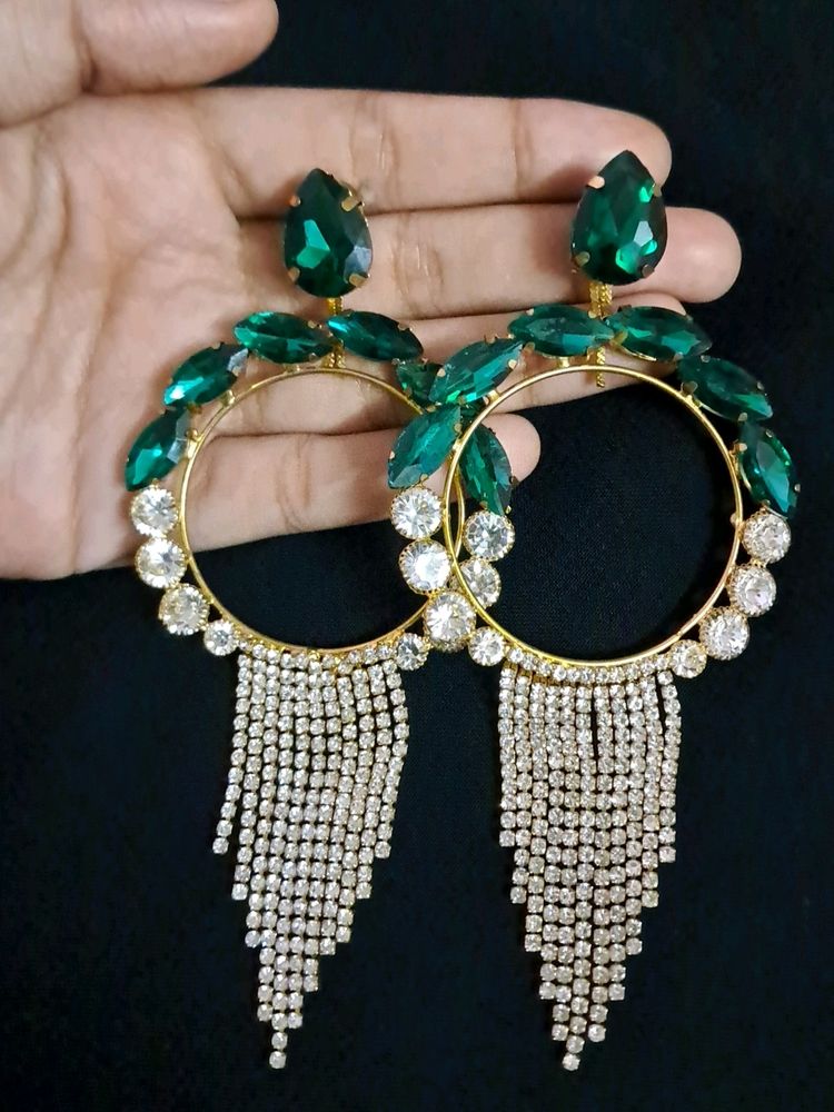 Green Embraced Earings.