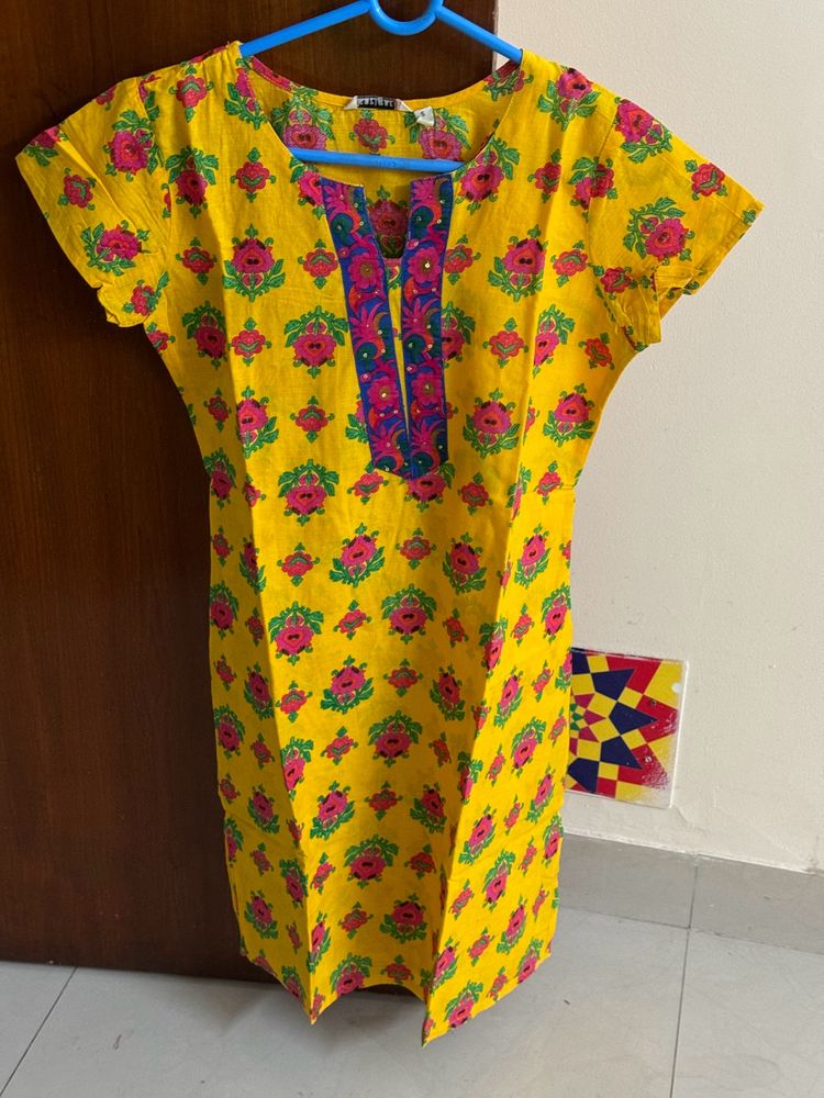 Max Yellow Kurti