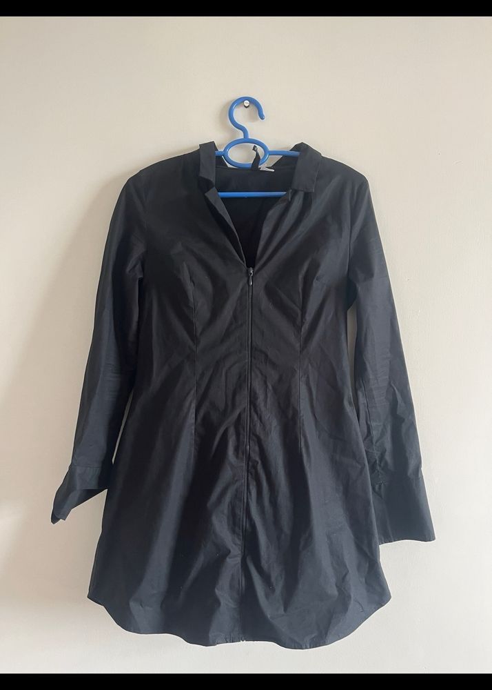 Divided By H&M Shirt Dress In Black