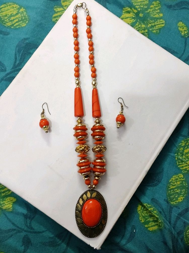 Necklace With Earing