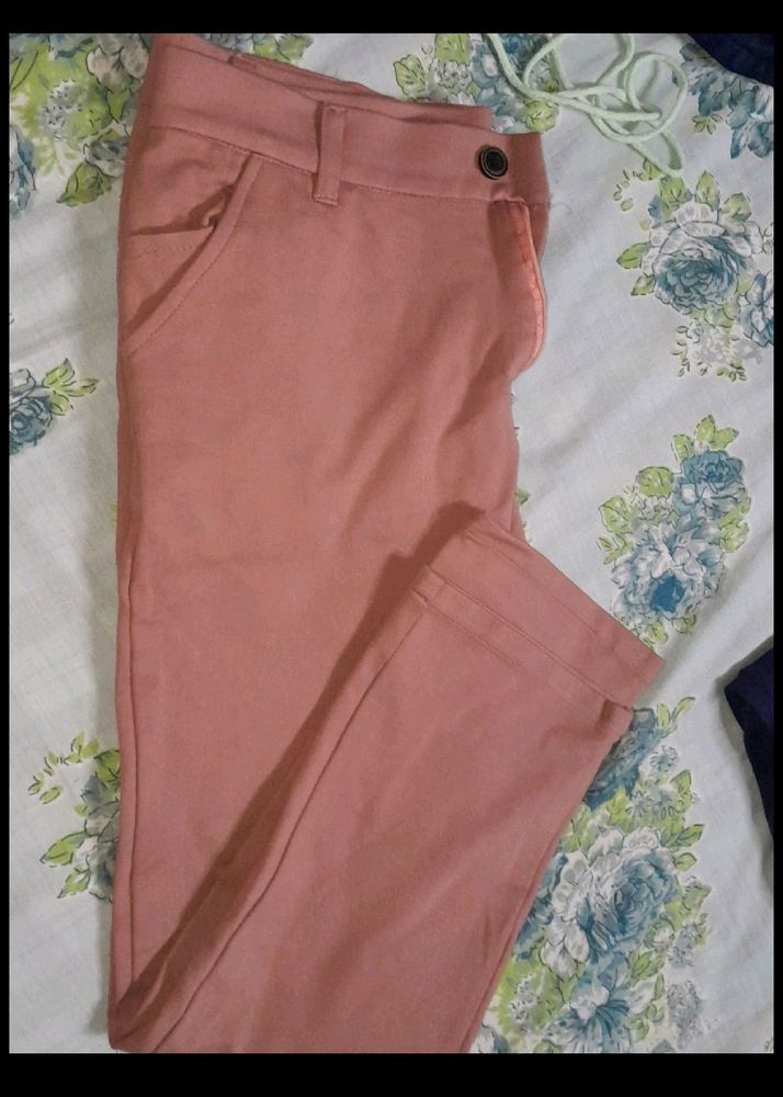 Peach Colour Trouser